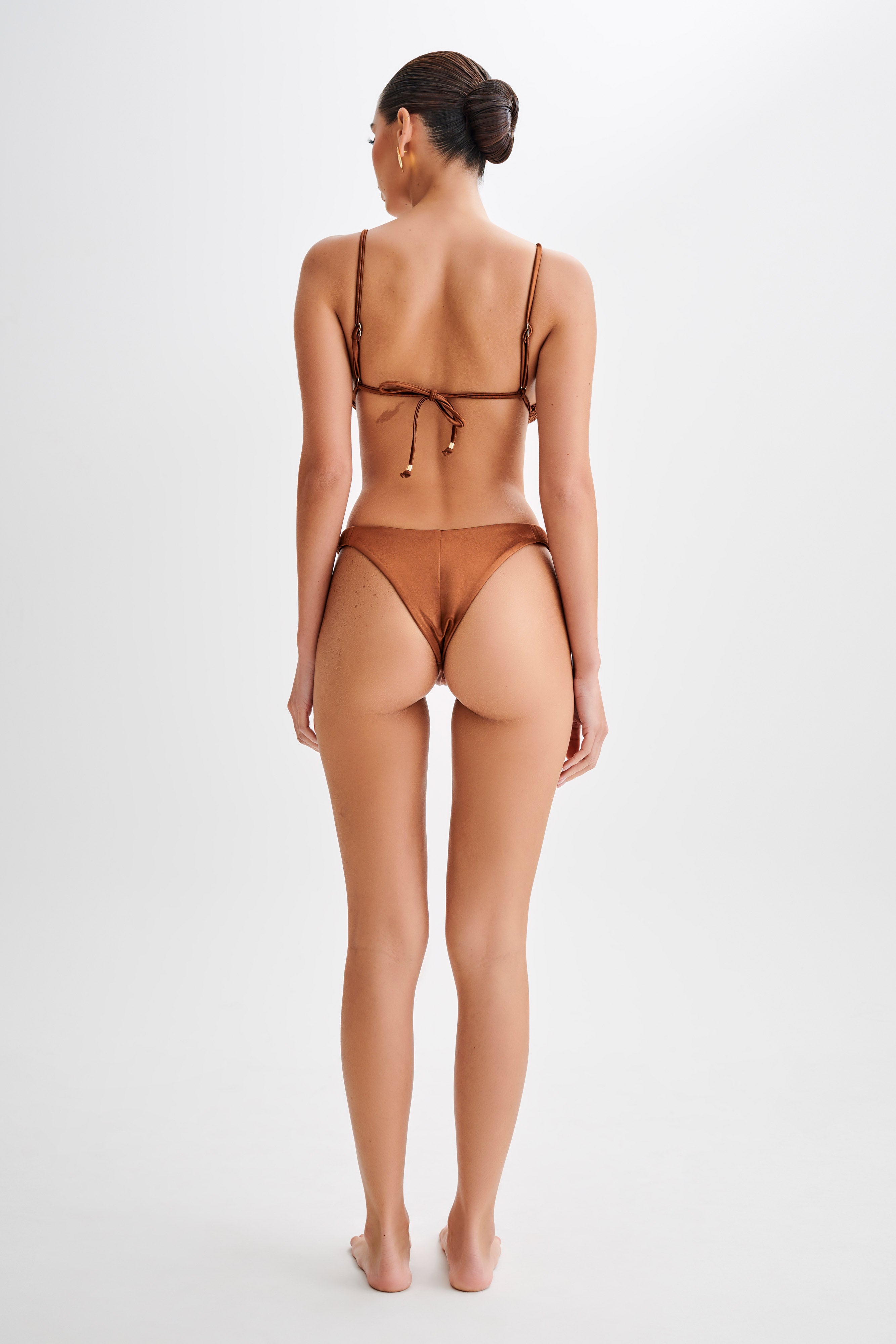 Michelle Cheeky Bikini Bottom - Chocolate